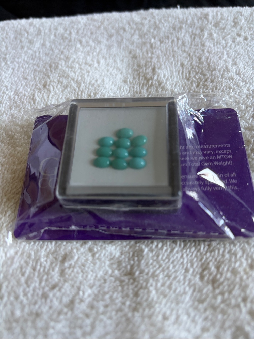 Sleeping beauty turquoise Teal Cabochon Stones - Nine Piece Set